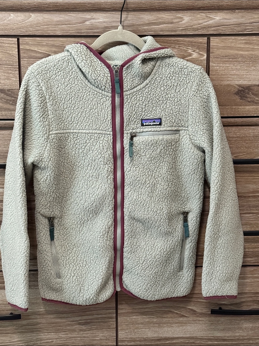 Patagonia Retro Pile Hoody Size XS Feather Grey